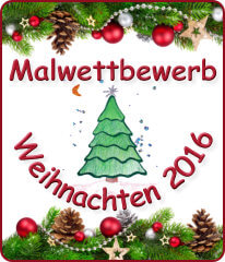 Weihnachtswettbewerb 2016 - ausmalen & zeichnen und tolle Preise gewinnen!